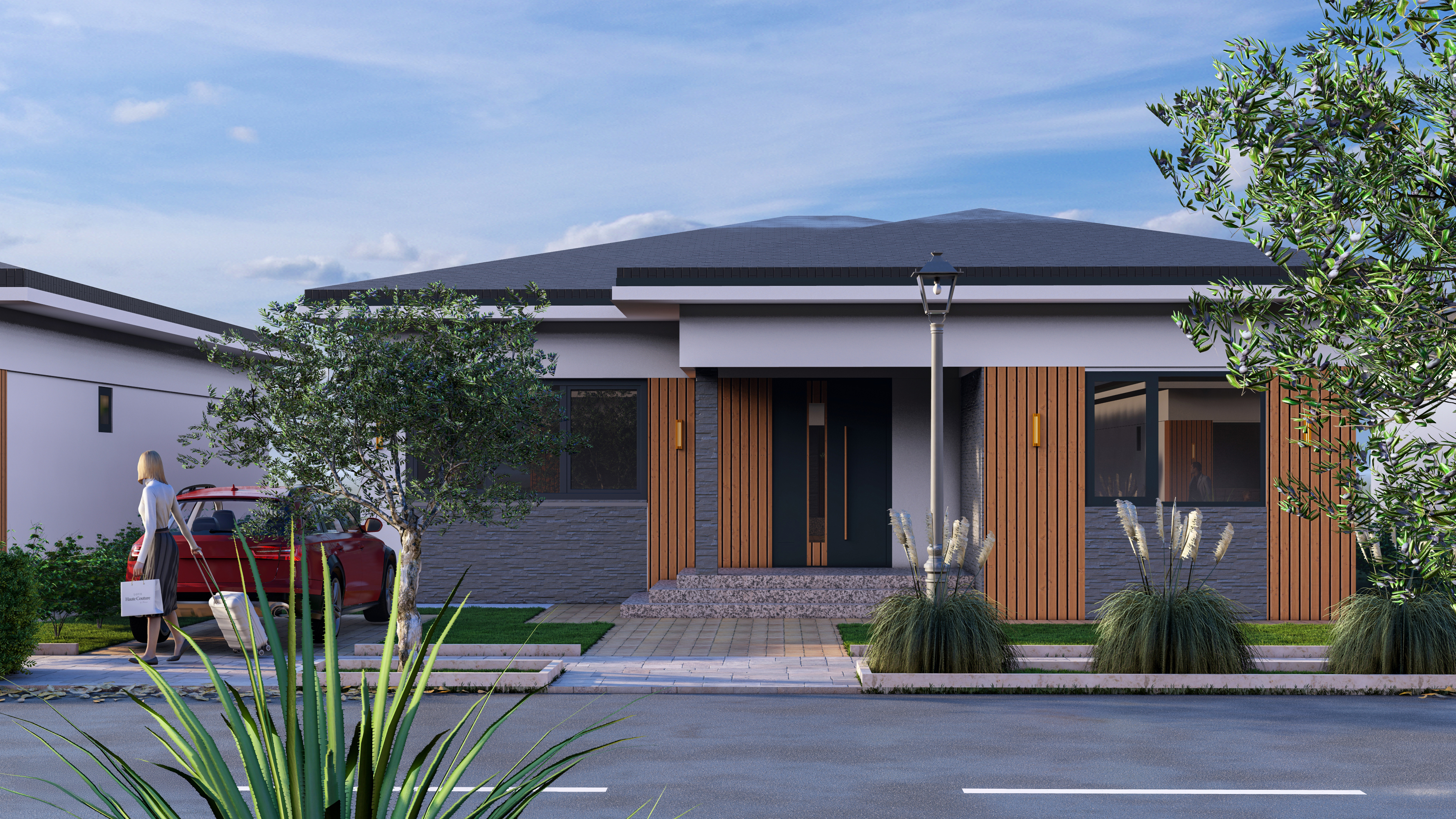 Fațada unei case Serena Residence